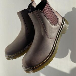 brown doc marten chelsea boots